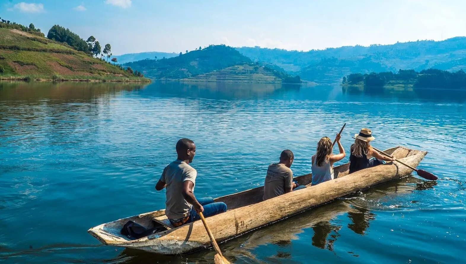 Canoeing on Lake-Bunyonyi